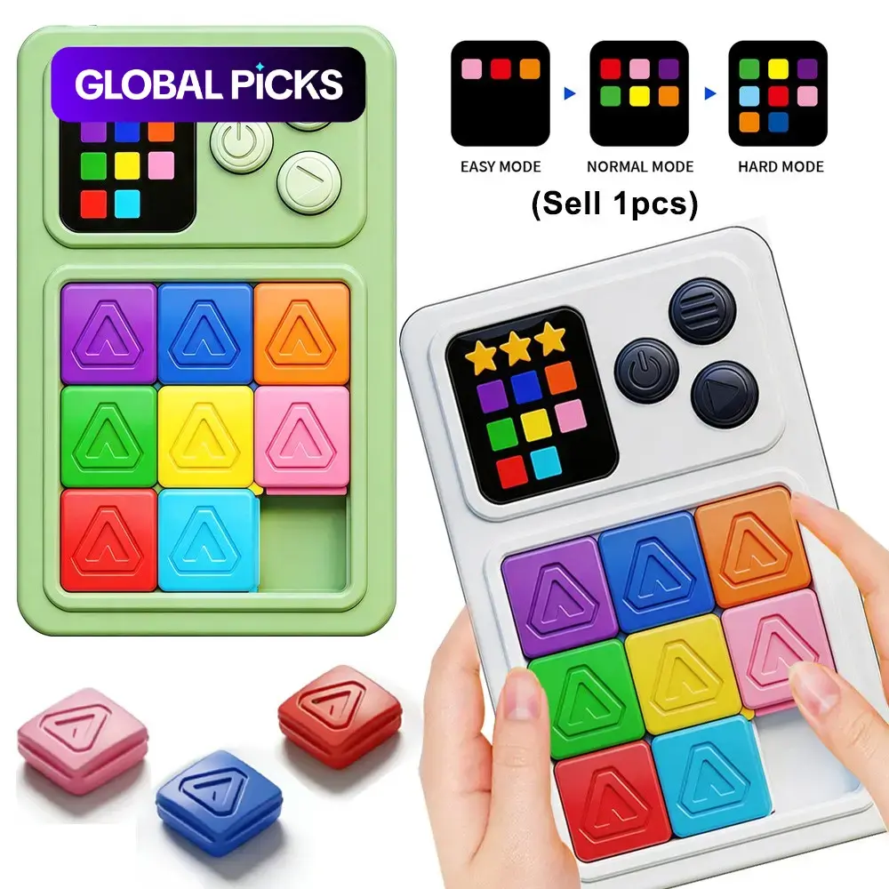 Electric Color Matching Puzzle Brain Teaser Toy, Interactive Handheld Game for Family Party, Stress Relief Puzzle for Adult