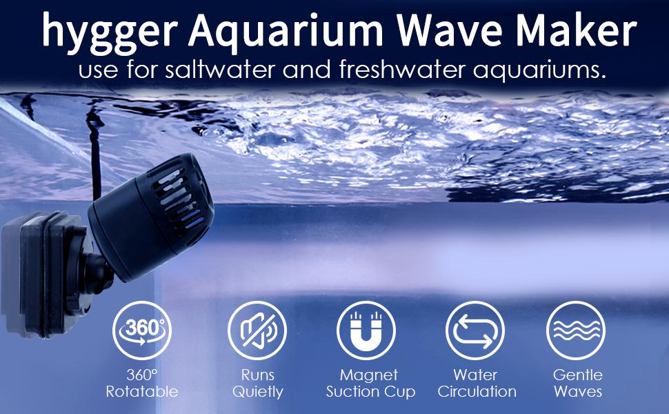 hygger Wave Maker Pump for Aquarium with Magnetic Mount Quiet Powerhead for Saltwater and Freshwater Fish Tank