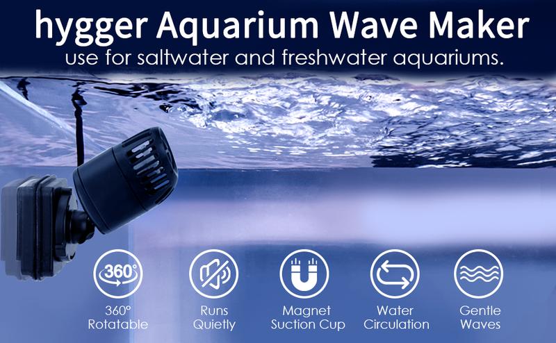 hygger Wave Maker Pump for Aquarium with Magnetic Mount Quiet Powerhead for Saltwater and Freshwater Fish Tank