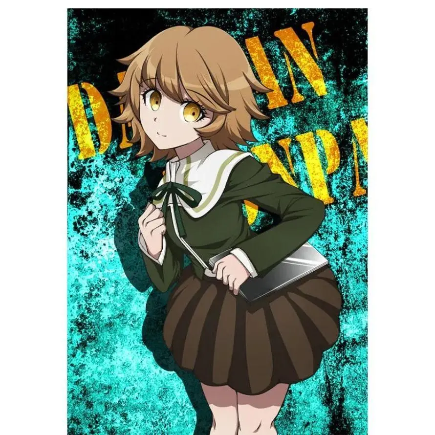 Anime Danganronpa Chihiro Fujisaki Cosplay Costume JK School Uniform Suits Brown Pleated Skirt Set Halloween Costumes for Women