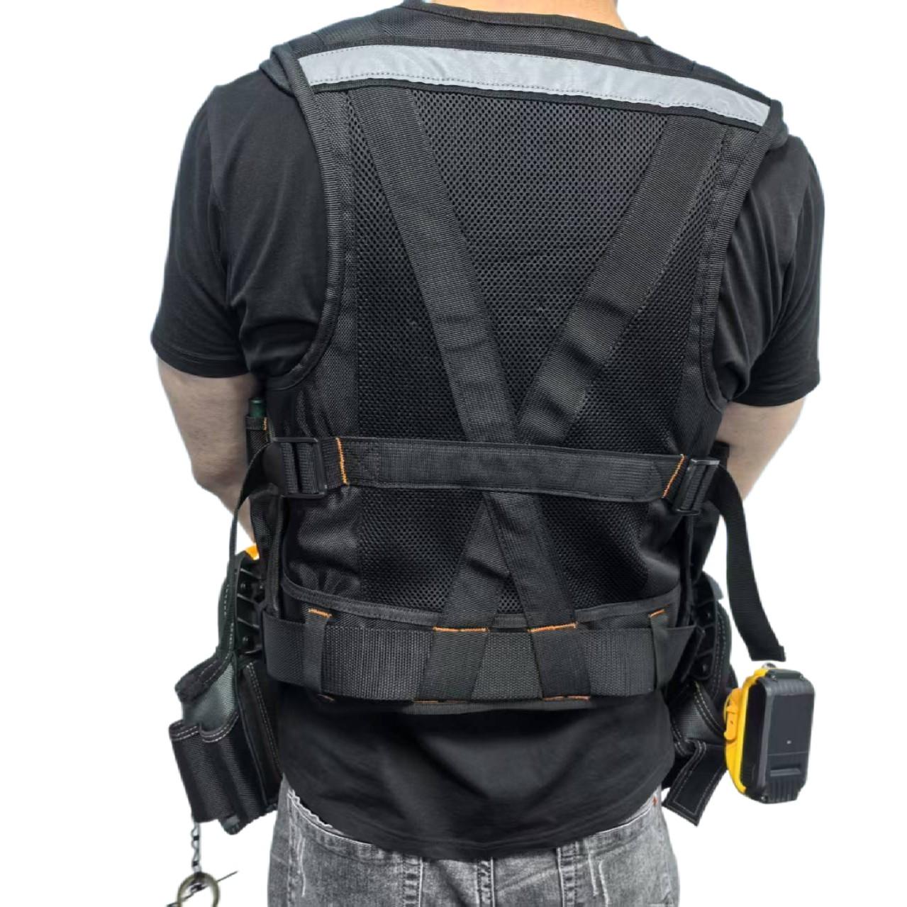 Fast Hang Construction Vest, Multifunctional Thickened Wear-Resistant Vest, Durable Workwear for Builders and Contractors