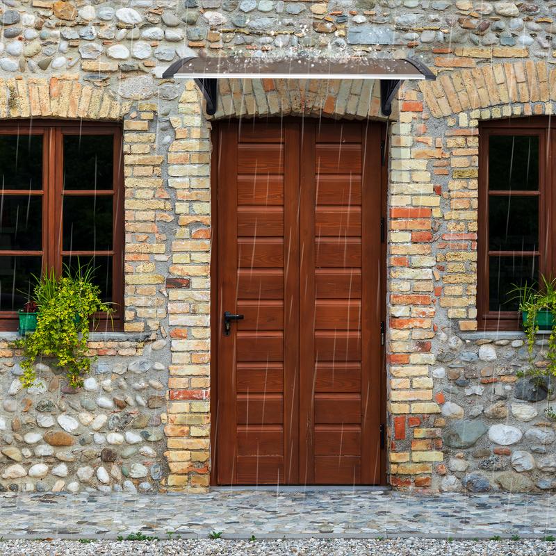 38"W x 38"D Polycarbonate Cover Rain Awning