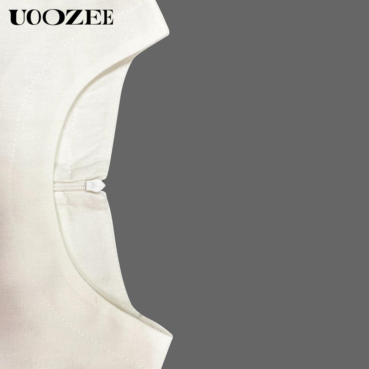 Solid Color Elasticity Wide Leg Sleeveless Round-Neck Two Pieces Set Pants Set