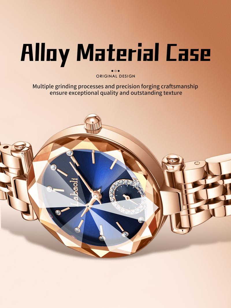 Elegant Luxury Women's Watch LA729 Water-Resistant Scratch-Resistant Adjustable Strap Fashionable Design Waterproof Wristwatch Suitable for All Occasions