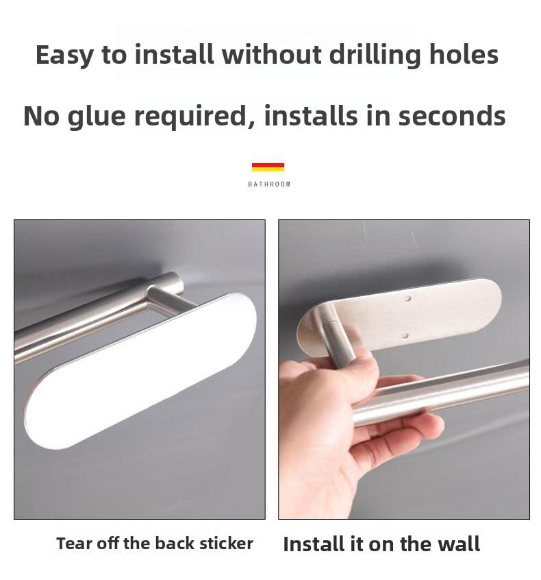 Bathroom Storage Towel Rack Simple Organizer, Multifunctional Toilet Holder Paper Napkin Stand, Space-Saving Bathroom Shelf