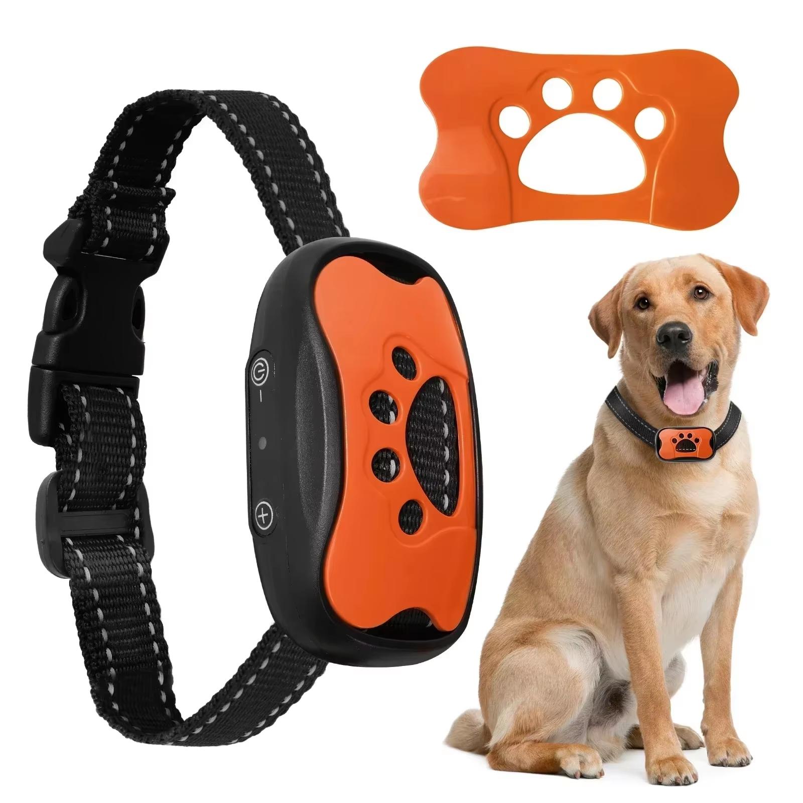 Smart Anti-Barking Dog Collar, Adjustable Bark Control Device with Beep and Vibration, Rechargeable No-Shock Humane Training for Small Medium Large Dogs