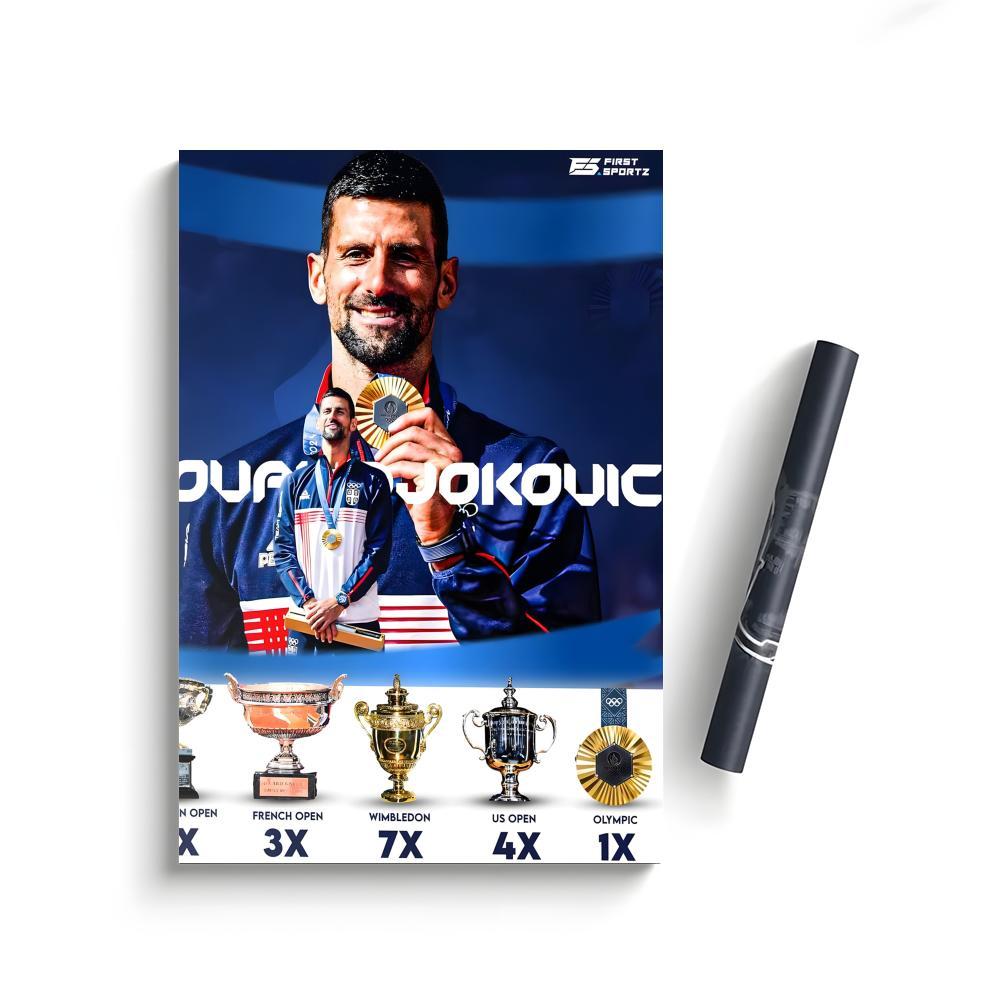 Novak Djokovic Poster Bedroom Home Decor Art Poster Perfect Gift for Family and Friends