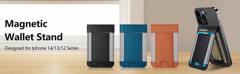 Magsafe Wallet Magsafe Wallet Stand with Airtag Holder  9 Cards Holder, Vegan Leather, BlacK Phone Accessories Cellular Smartphone Cellphone【Christmas】 Digital Blue Electronic Gadgets Portable Screen