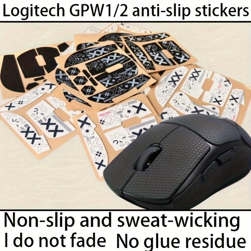 Logitech Gpw Anti-Slip Grip Stickers, Sweat-Absorbing Adhesive Shell for Gen 1 & 2, Durable PP Material, Fits G Pro X Superlight Mouse, Gaming Accessory, Console Accessories