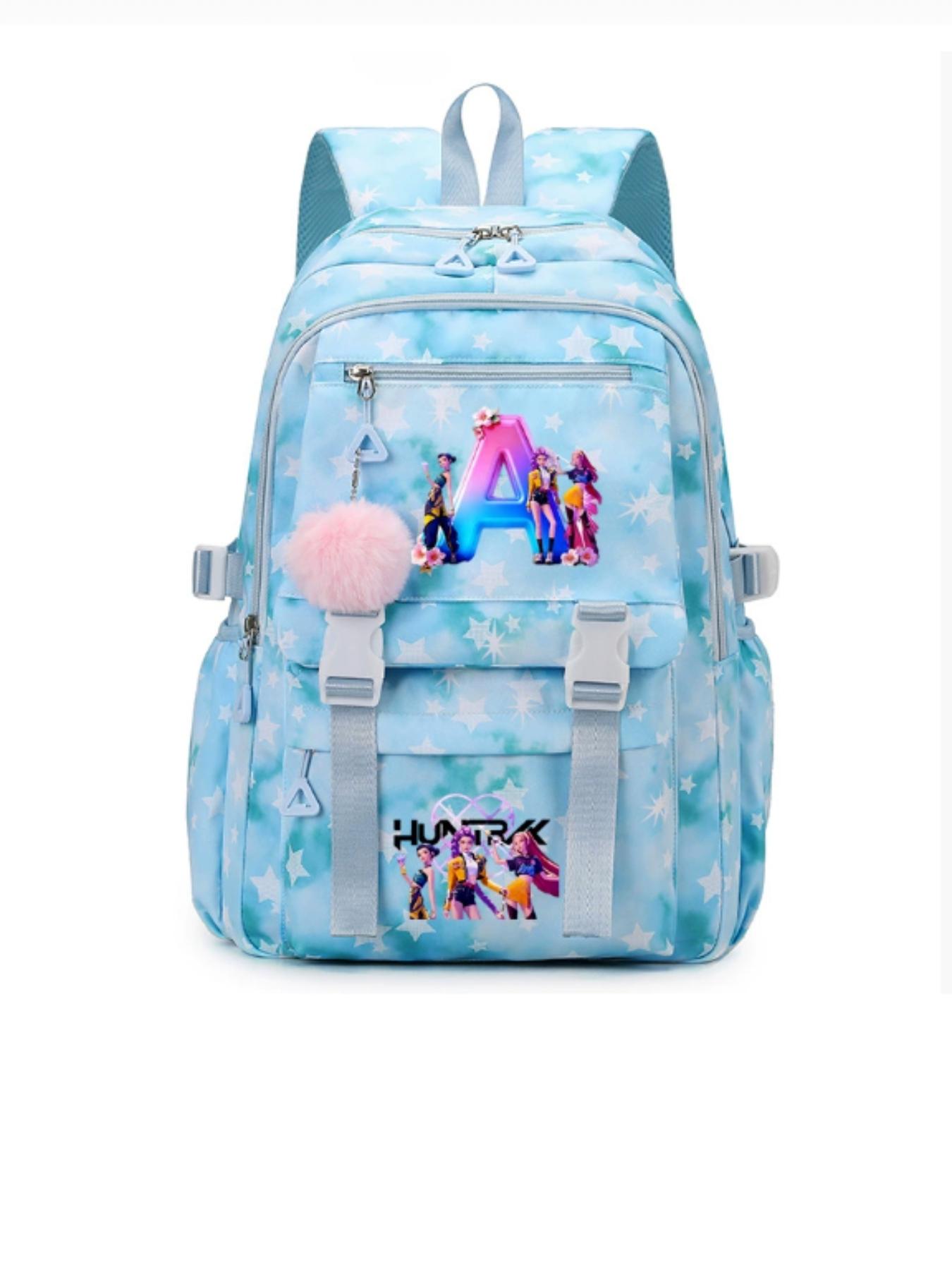 Hunter Girl Cartoon Animation Print Backpack, Large Capacity Student Bag, Cross-Border Academy Style, All Seasons, No Ca Prop 65
