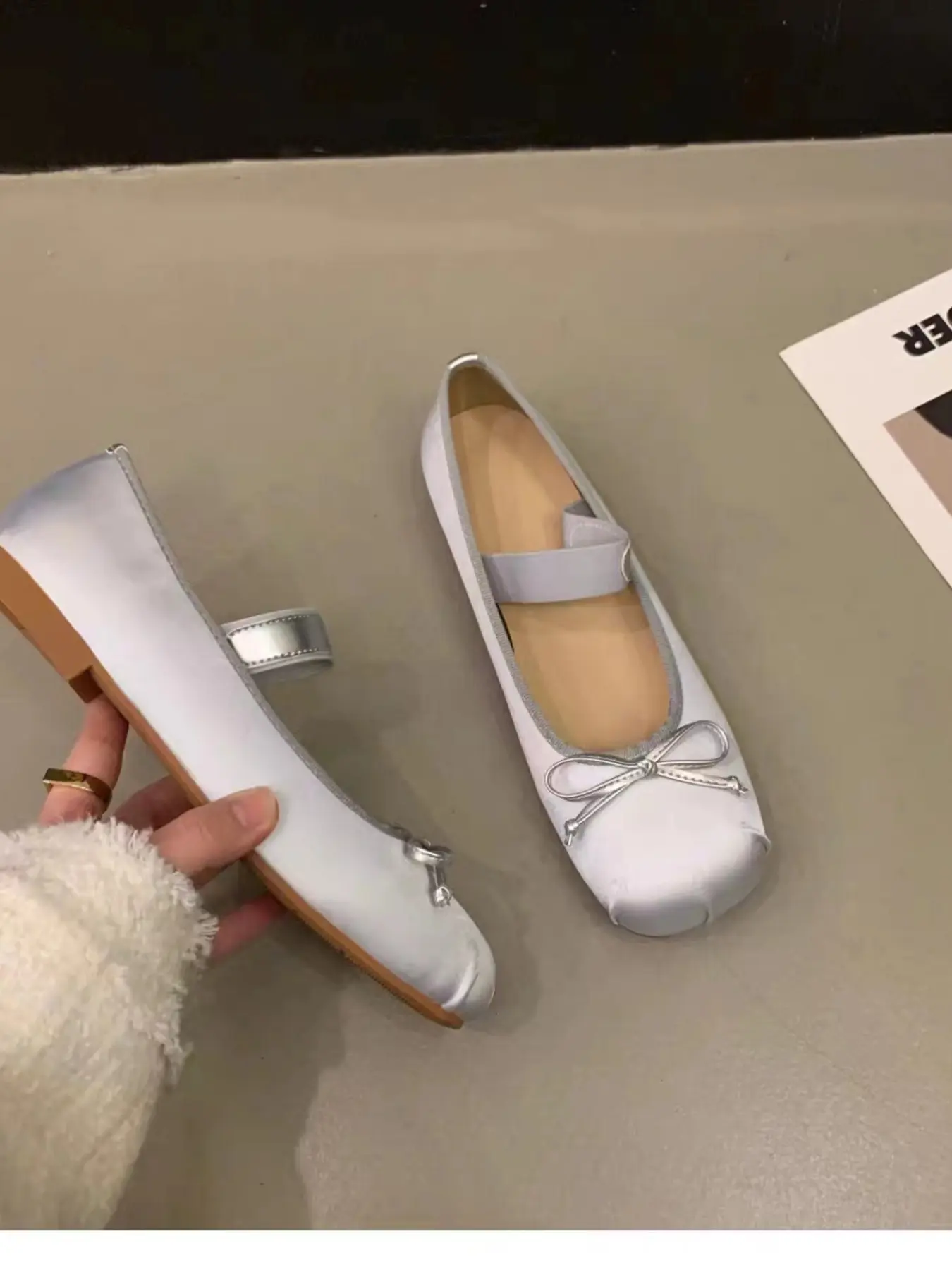 Women's Mary Jane Flat Shoes, Square Toe Ballet Dance Shoes, Perfect for Festive Occasions, Stage Wear, Fashionable Ballet Dance Women's Shoes, Mary Jane Ballet Flats, Ballerina Flats Shoes