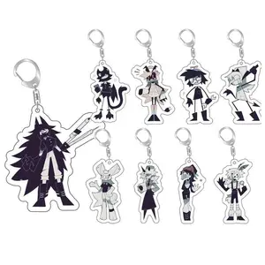 Fundamental Paper Education Acrylic Keychain Miss Circle Anime Cute Keyring Fashion Jewelry Charms Creative Pendant Accessories