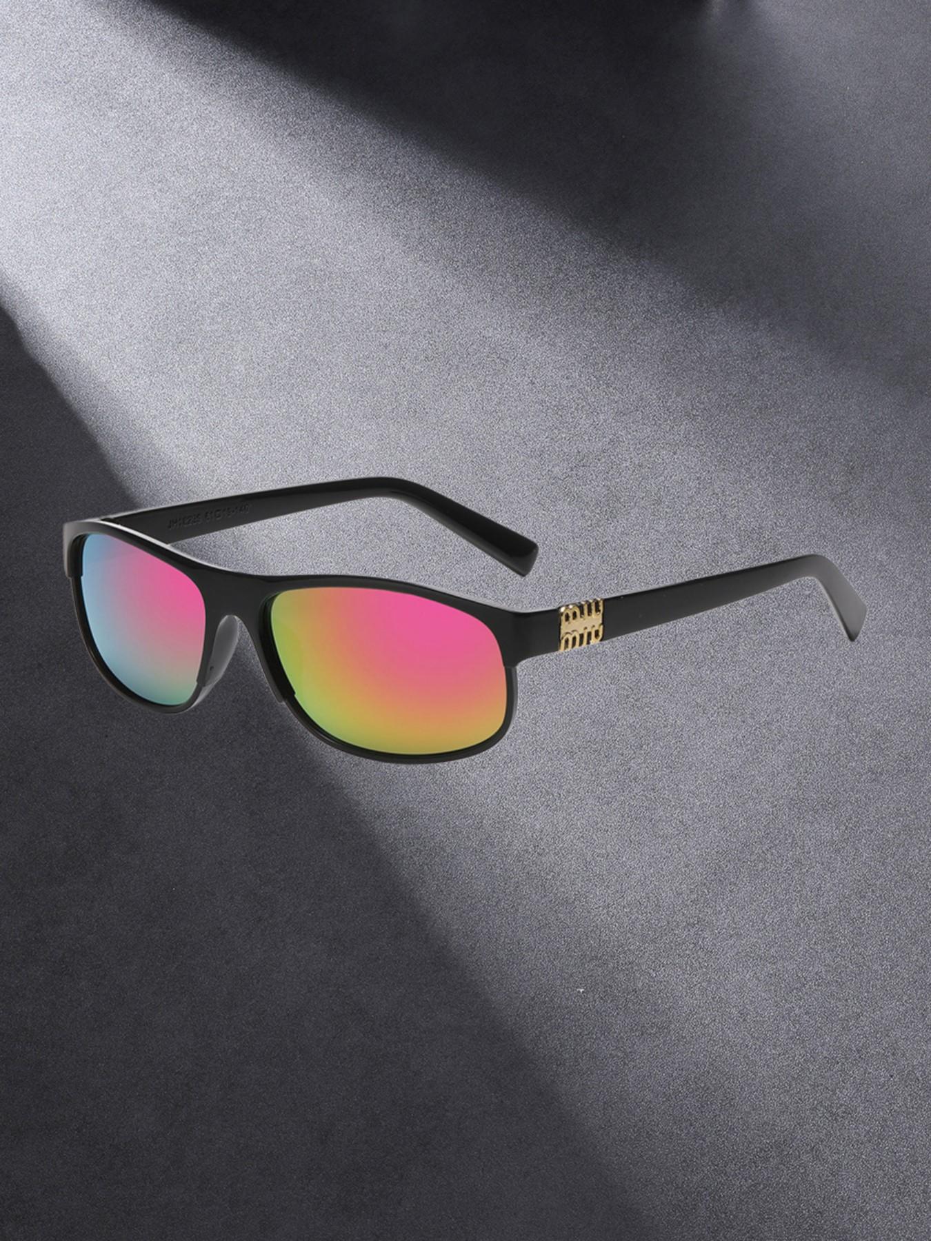 Small Frame Men's Sunglasses, Casual All-Over Print Decorative Lens, Unisex Daily Wear, Perfect for Work and Leisure