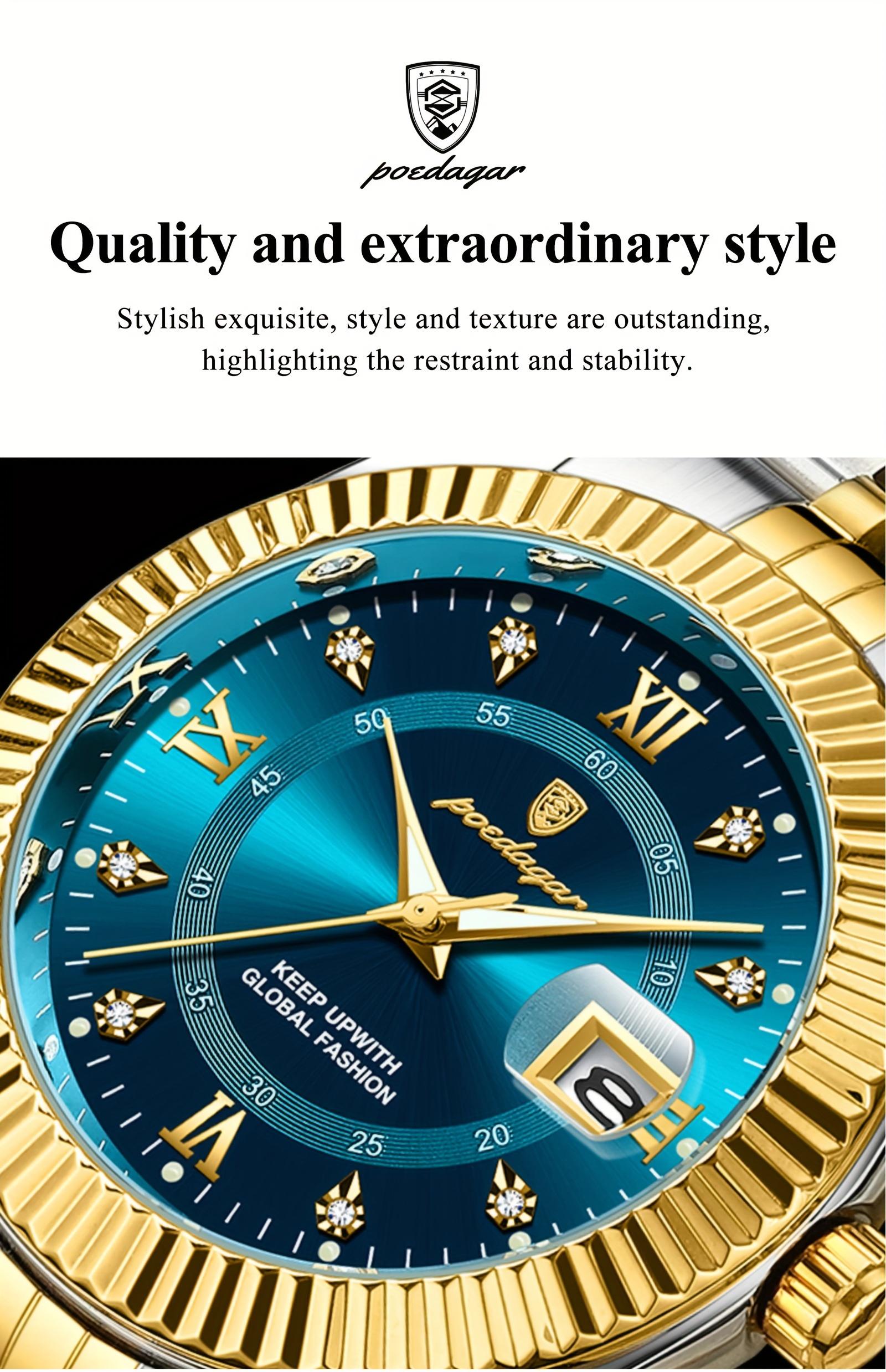 Men's Round Dial Quartz Watch, Business Fashion Watches for Party, Daily Clothing Decor, Trendy All-match & Exquisite Watch for Birthday Gift with Box