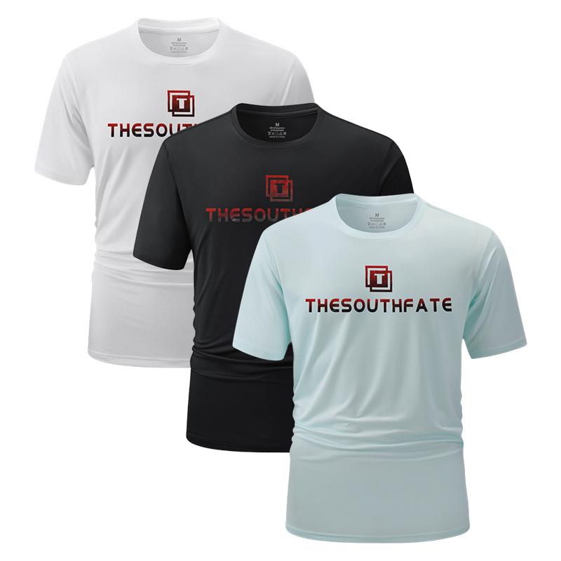 1/3 Men's Quick Dry Athletic Shirts, Moisture Wicking Gym Workout Tops, Short Sleeve Casual Tee for Running Sports Fitness