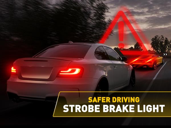 AUXITO Upgraded 7440/7443 3156/3157 1157 1156 912 921 LED Tail Lights Bulb Brake Lights Bulb, Flashing Strobe red included, Super Bright T20 W21W 7441 7444 T25 3047 3155 3457 4057 4117 4157 1156  LED Replacement for Stop Tail Brake Signal Lights