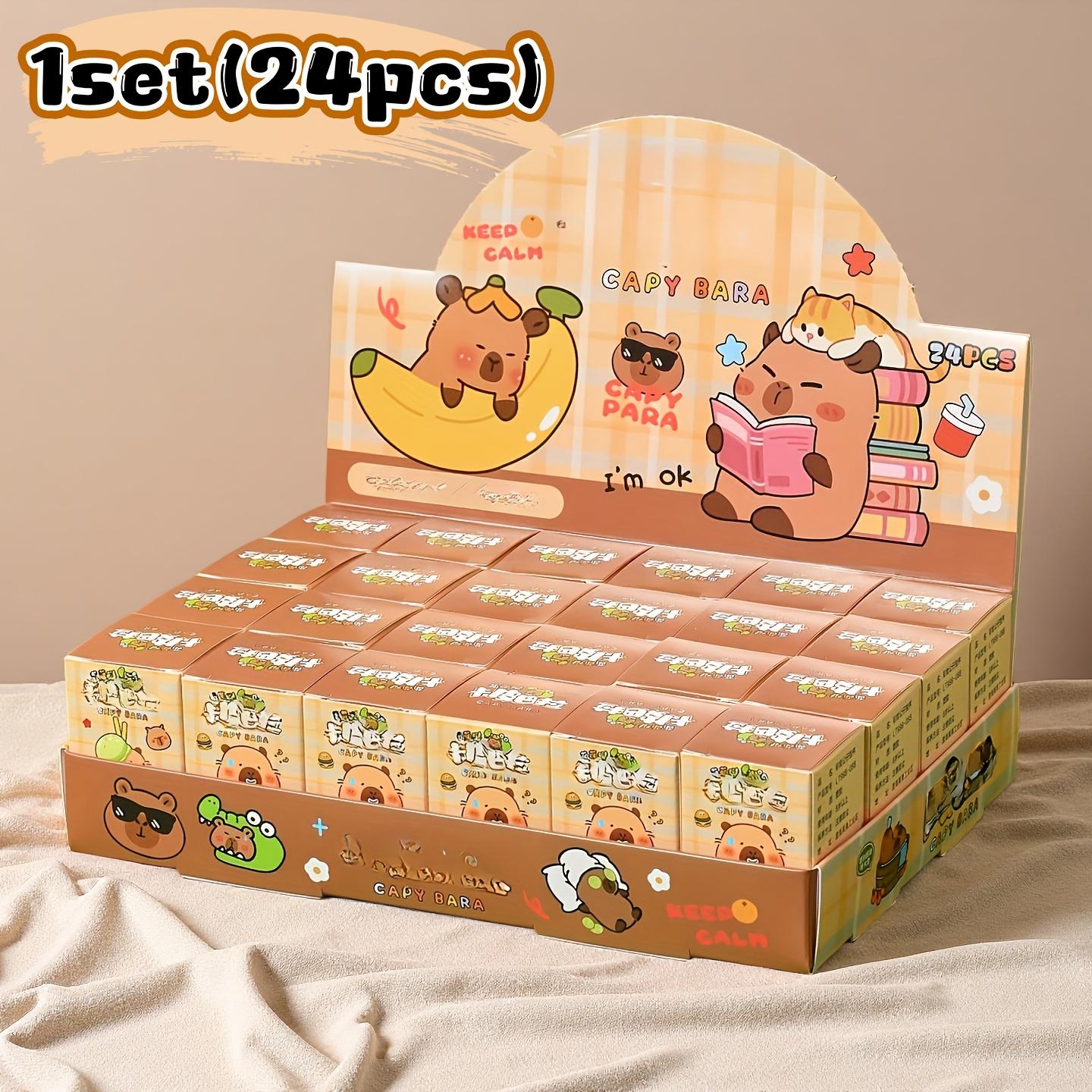 24-Piece Capybara Blind Box Gift Set, Surprise Party Gifts with Random Keychain Collectibles and Pendants, Versatile Bag Hooks, Perfect for Festival