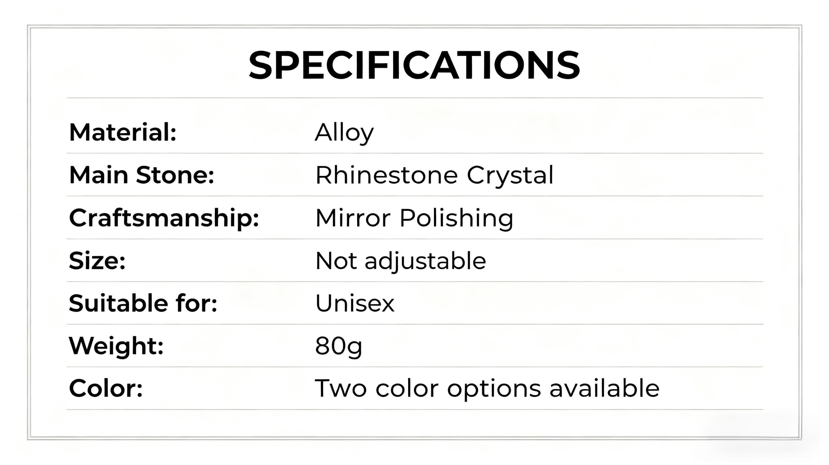 Men's BLESSED Cuban Chain Necklace, Hand-Set Sparkling Crystals