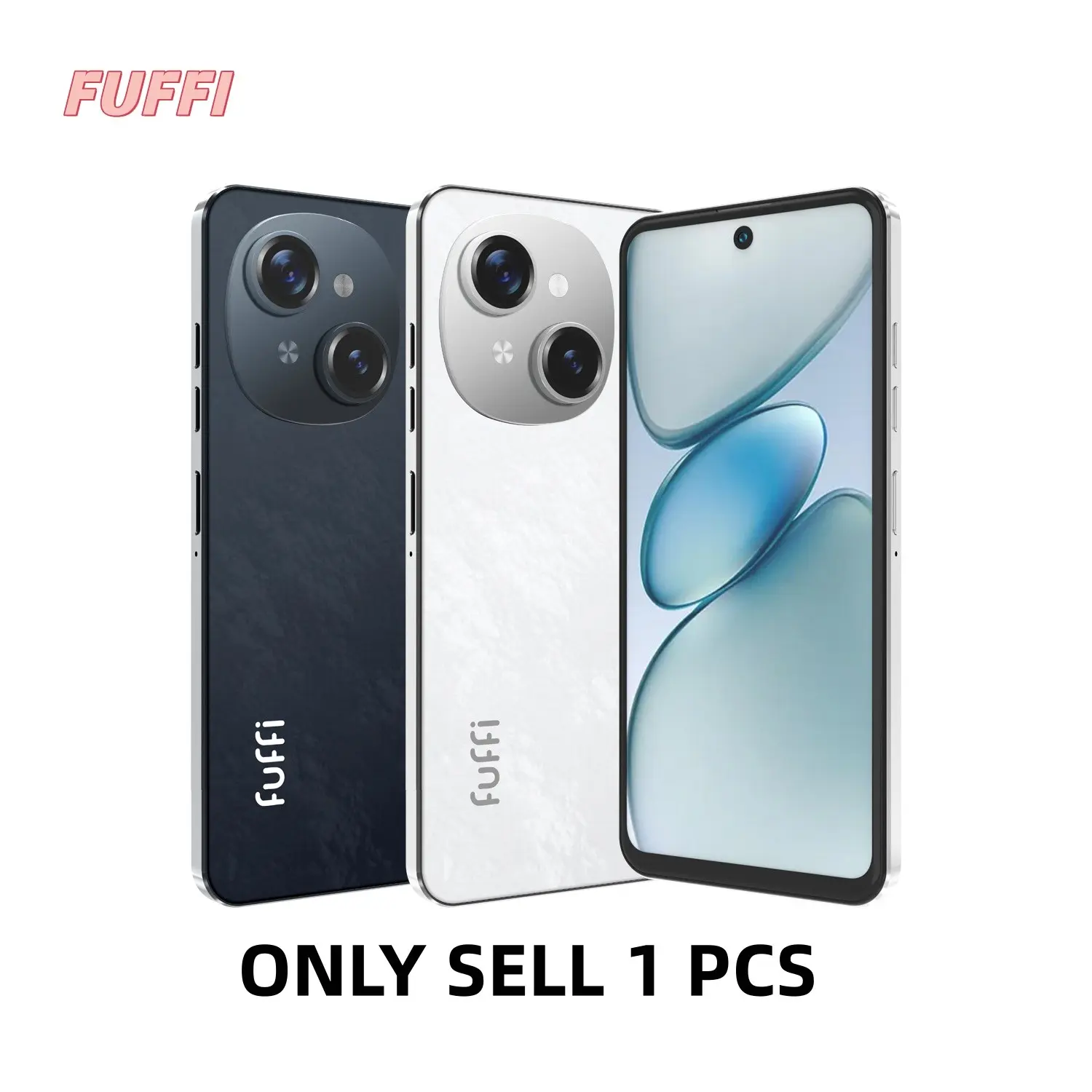 Fuffi Smart Phone 4+64GB, 6.56-Inch Display, 5mp+13mp Camera, 3800mah Battery, Android System, Dual Sim, Metal Frame, Elegant Camera Design