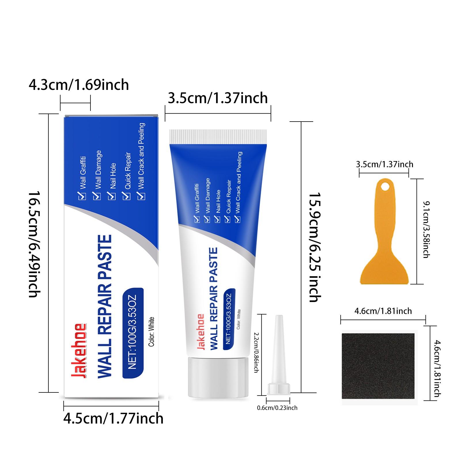 Dry wall repair kit 100g wall repair agent multifunctional fast drying paste adhesive heavy-duty concrete sealant waterproof self-adhesive