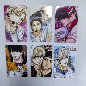 6 Pcs/set New Korean Manhwa Backlight Lomo Card Baek Yeongwoon, Han Seo-in Mini Postcard HD Photo Cards Fans Collection Gift