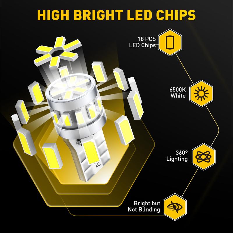 AUXITO Latest 194 LED Bulbs for License Plate Light 6500K Bright White, Canbus Error Free 168 2825 T10 W5W LED Bulb for Car Dome Door Map Courtesy Trunk Cargo License Plate Lights, Pack of 2 AUXITO Latest 194 LED Bulbs for License Plate Light 6500K Bright White, Canbus Error Free 168 2825 T10 W5W LED Bulb for Car Dome Door Map Courtesy Trunk Cargo License Plate Lights, Pack of 2