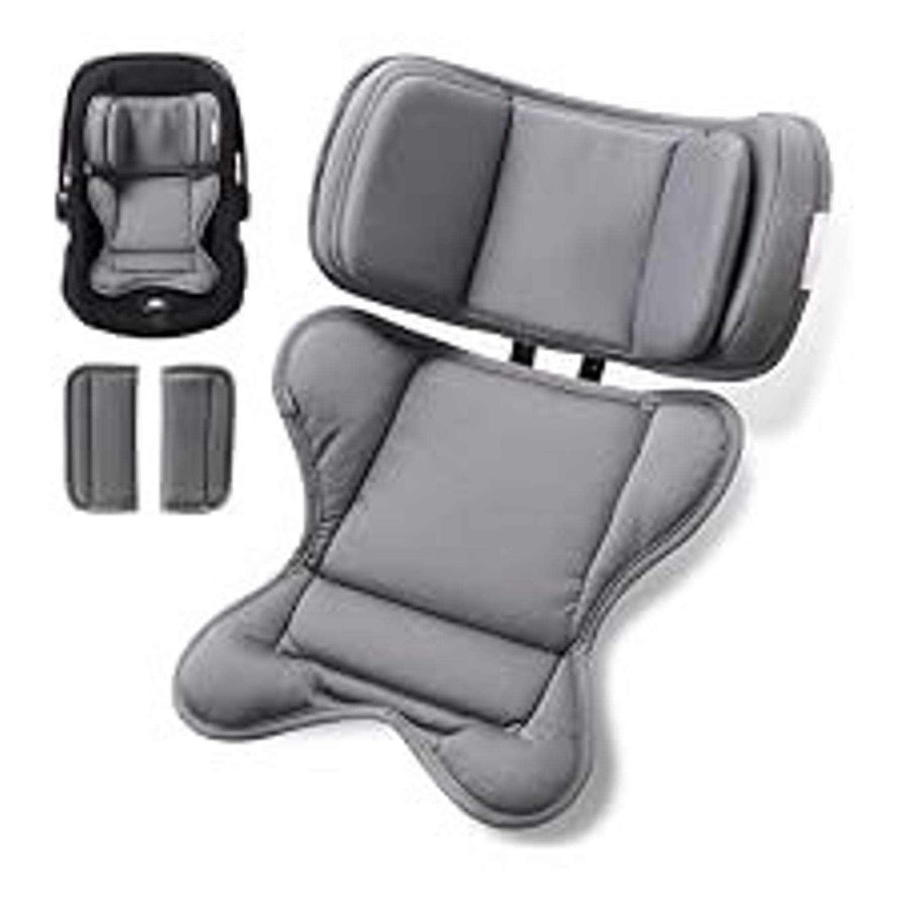 Infant Insert Compatible with Doona, Graco, Britax, Chicco, Evenflo Car Seat, Adjustable Baby Head Body Support Cushion for Newborn to Toddler, Fits Infant Car Seat and Stroller (Gray)Gift