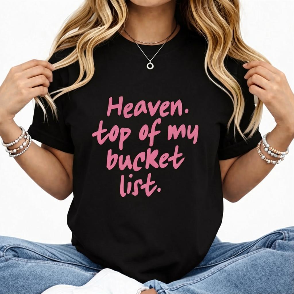 Comfort Colors Heaven Top Of My List Trendy Christian Shirt, Psalm Bible Verse, Christian