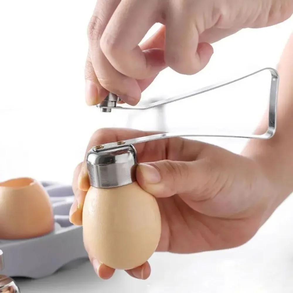 Stainless Steel Egg Opener, Egg Cracker, Shell Remover, Kitchen Tool, Eggshell Cutter, Durable and Easy to Use, Perfect for Cooking