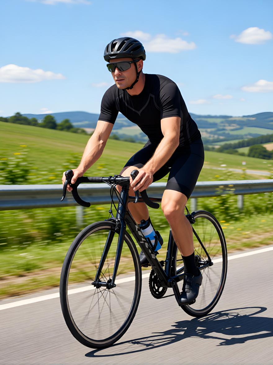 Men's Sport Compression Shirt, Short Sleeve Casual Round Neck T-Shirt, Outdoor Fitness Clothing, Polyester Knit Fabric, Cool & Breathable, Athletic Compression Shirts