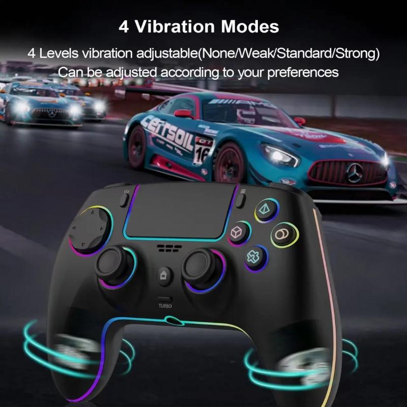 Wireless Hall PS5/PRO No Stick Drift Controller for PS5, PC, Mac, Steam Deck & Mobile - Bluetooth 5.0 Gamepad with Hall Effect Sticks, Touchpad, 6-Axis Gyro, Turbo,3.5mm Jack & Charging Cable