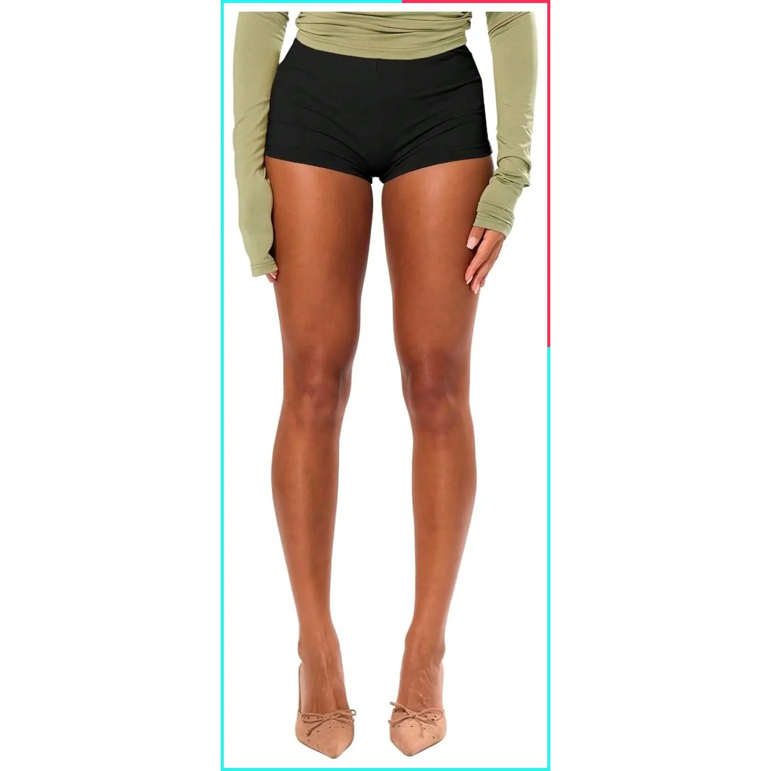 Women's Low Rise Booty Shorts Y2K Sexy Skinny Micro Mini Summer Hot Shorts Holiday 2026