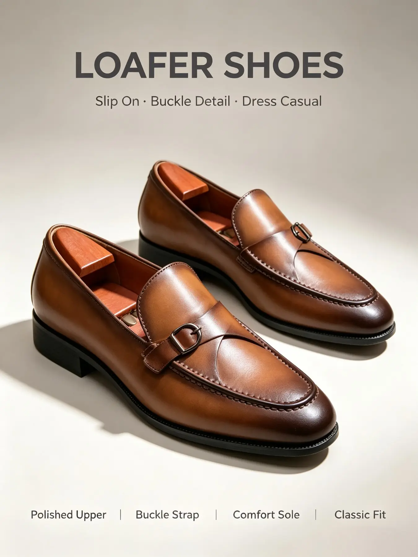 Men's Oxford Shoes, Handmade Gradient Color, Full Circle Stitching, Retro Business Design, Office, Flexible Sole, Anti-Slip, Durable, Casual Style