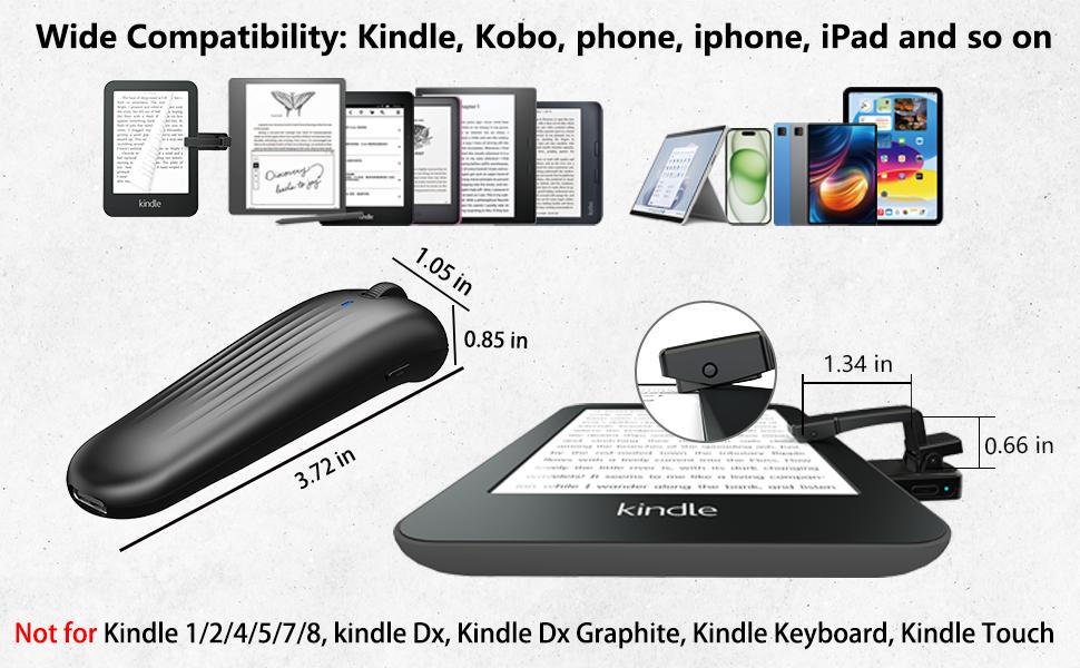 Wireless Page Turner For Kindle,Scroll wheel to turn pages,Remote Control Page Turner for Kindle Paperwhite Oasis Kobo Device E-Book eReaders IPad Wireless Page Turner For Kindle,Scroll wheel to turn pages,Remote Control Page Turner for Kindle Paperwhite Oasis Kobo Device E-Book eReaders IPad