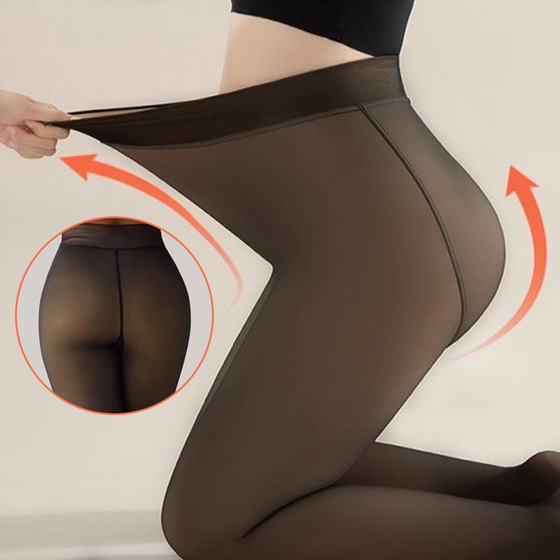 Women's Fleece Lined Leggings, Thick Sheer Winter Leggings