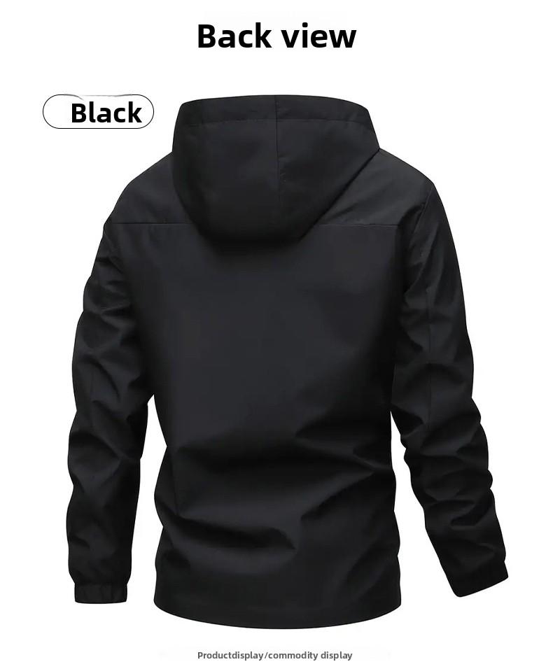 Men's Waterproof Windproof Hooded Outdoor Jacket - New Spring & Autumn Loose-Fit Sports Coat (Couple-Compatible Mountaineering Style)