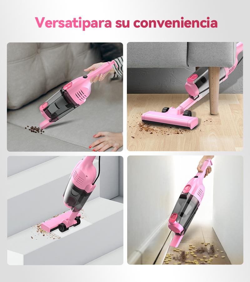 [Promoción] INSE R6X Aspiradora Escoba con Cable 600W 15KPa, Ultraligera sin Bolsa, 3 en 1 de Mano para Hogar, Alfombra, Suelo Duro, Pelo de Mascotas y Coche