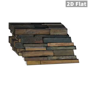 Aesthetic Vinyl Tile Stickers, Self Adhesive Tiles, 12-24 Sheets, Striped Marble Design, Waterproof Peel & Stick Backsplash for Bathroom, Kitchen, Furniture Walls