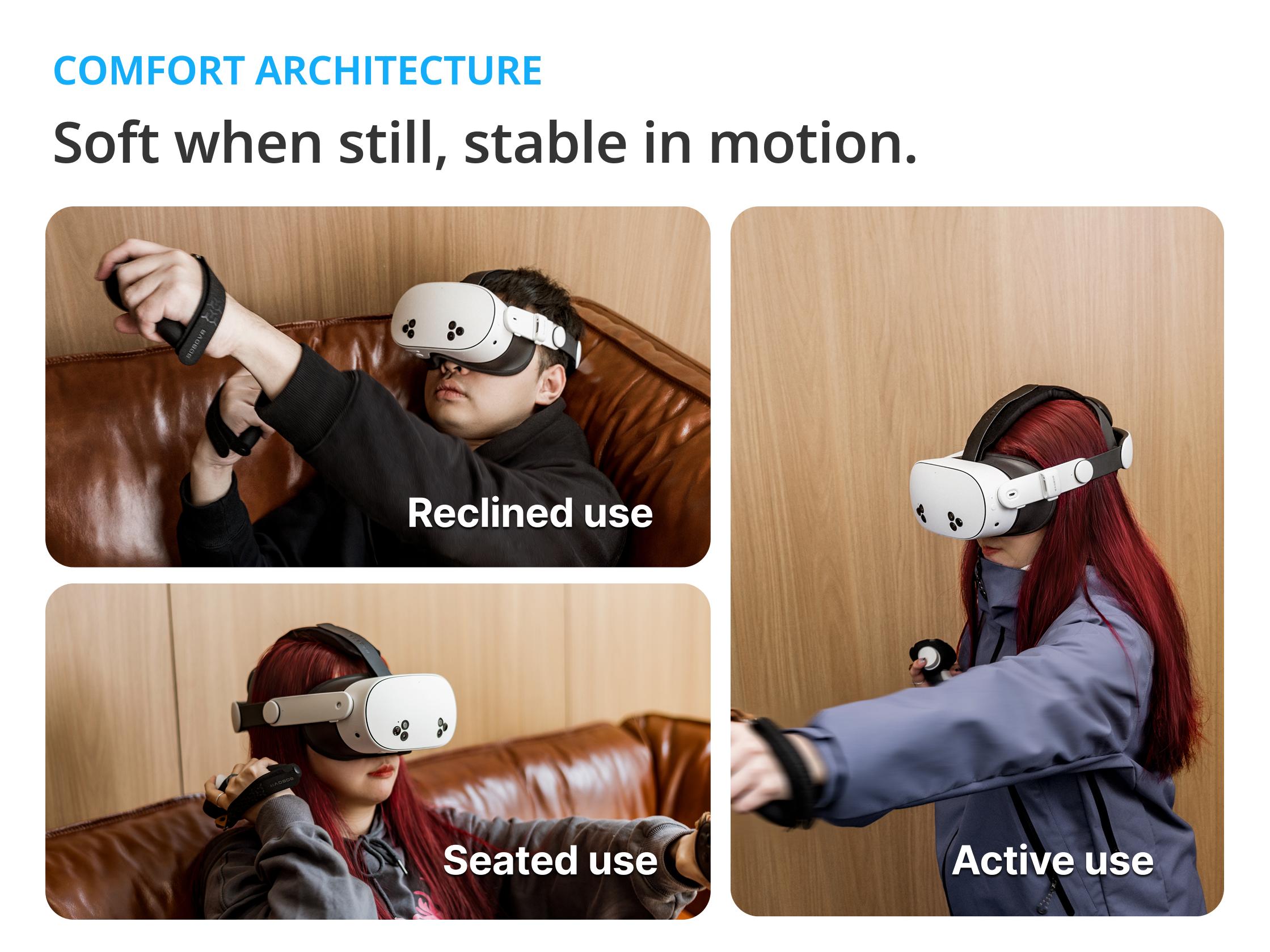 BOBOVR E3 Head Strap for Meta Quest 3/3S, Non-Battery Ultimate Comfort Design with Adjustable Rear Balance System