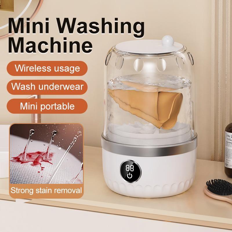 Portable Mini Washing Machine, Lightweight Washer, USB Charging, High Quality Impact Resistant Underwear/Underwear Cleaning, Compact and Lightweight, Suitable for Apartments, Dormitories, Hotels, Caravans and Travelling Camping Convenience Gift