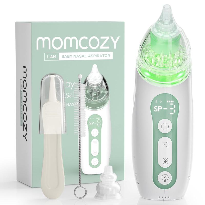 Momcozy Baby Nasal Aspirator, 3 Suction Levels Electric Nose Cleaner for Infants Newborns Toddlers, Portable with Light Music Soothing Momcozy Baby Nasal Aspirator, 3 Suction Levels Electric Nose Cleaner for Infants Newborns Toddlers, Portable with Light Music Soothing