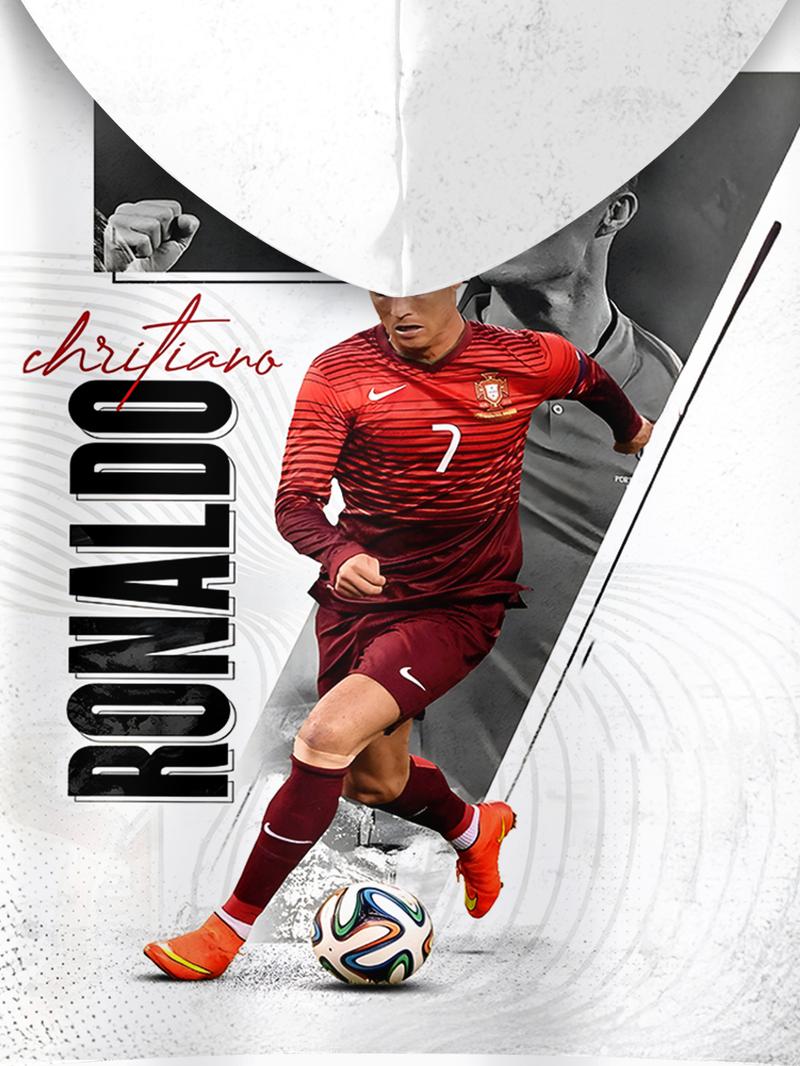 Boy's CR7 Football Themed Sweatsuit with Soccer Number Prints, Hooded Sweatshirt and Pants, Casual Outfit for Spring & Fall