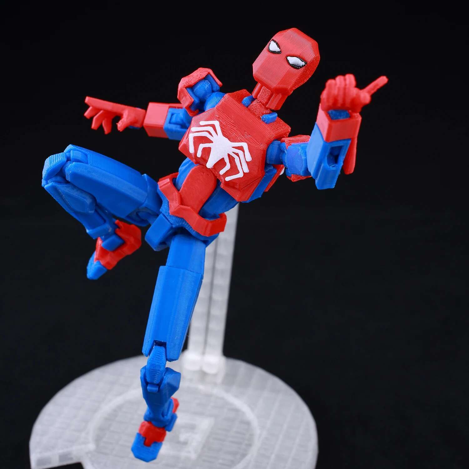 9L3D Printed Lucky Dummy 13 Spider-Man 3D Printed Action Figure, Multi-Jointed Poseable Anime Model, Collectible Gift for Fans 9L3D Printed Lucky Dummy 13 Spider-Man 3D Printed Action Figure, Multi-Jointed Poseable Anime Model, Collectible Gift for Fans