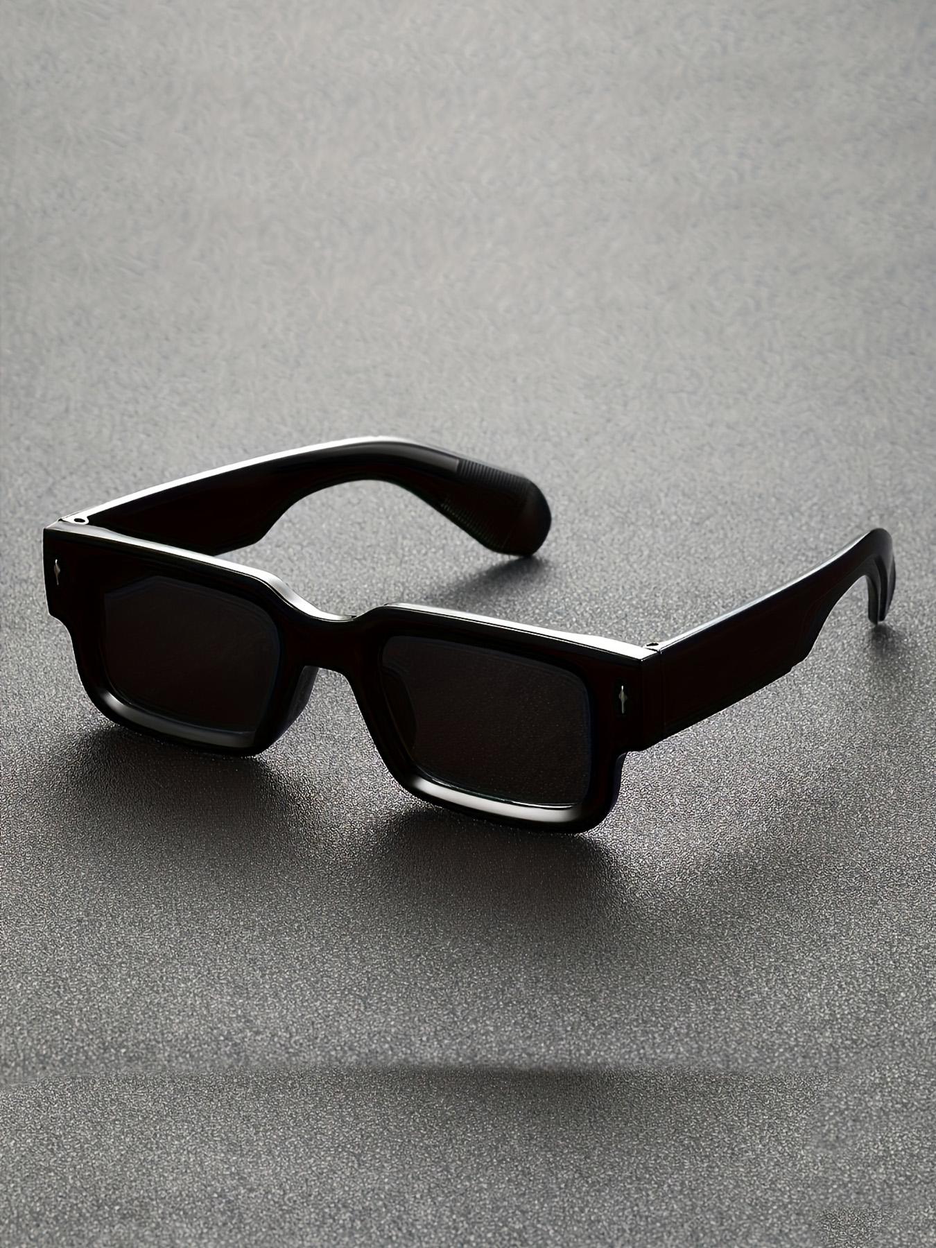 Men's Square Frame Sunglasses, Small Frame Eyeglasses, Fashionable and Comfortable, Ideal for Outdoor Activities, Parties, Travel, Driving, Fishing