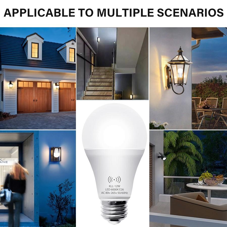 Kasotile Motion Sensor LED Bulb, 12w Equivalent 100w, 3000k/6000k, E26/e27 Base, Indoor Lighting, 80-265v, Energy Efficient