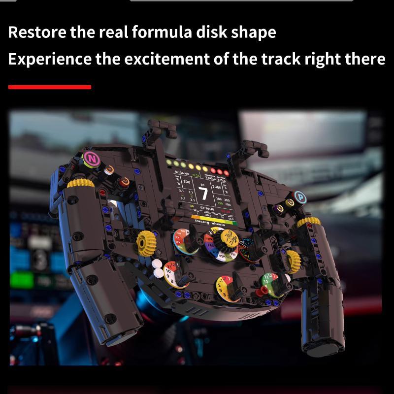 Race Car Steering Wheel Model Building Kit, DIY Building Model, Patience and Hand-Eye Coordination Exercise, Gift for Racing Enthusiasts, Ages 6+