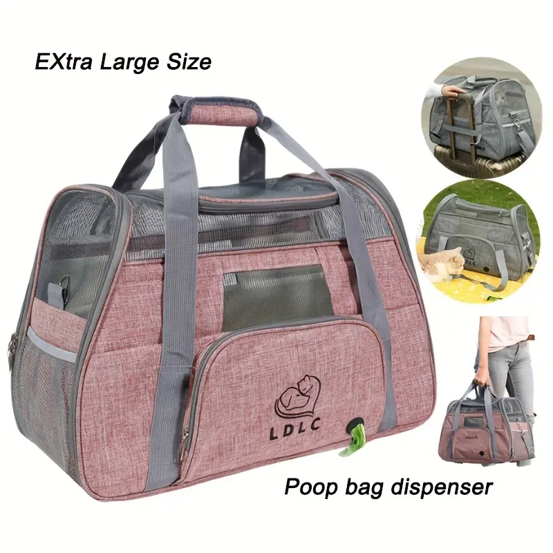 [Large Pet Carrier] Large Pet Carrier for Two Cats, Multi-Functional Spacious Cat Bag, Handheld Crossbody Dog Bag