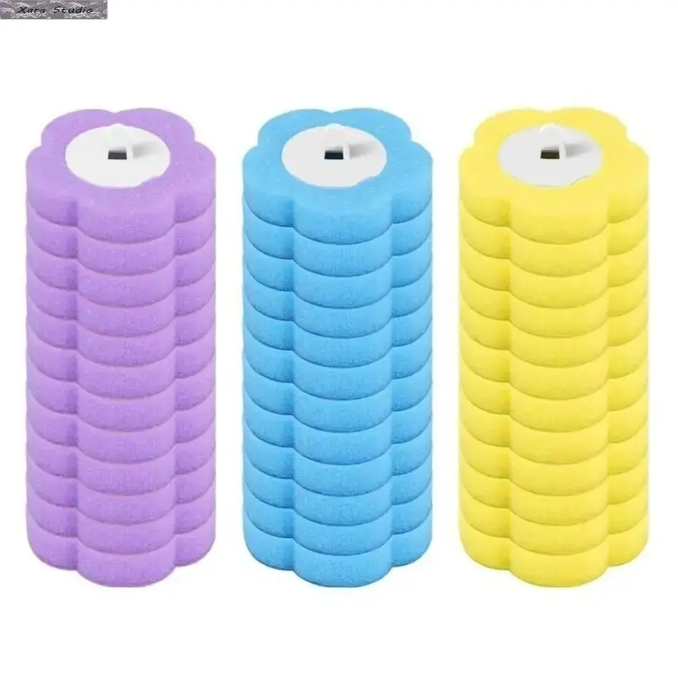 Toilet Brush Replacement Heads 6/12 Pack – Disposable Bathroom Cleaning Refills, Deep Cleaning Sponge Scrubber Brush Heads, Universal Toilet Bowl Cleaner Refills, Hygienic Household Bathroom Cleaning Supplies for Daily Use