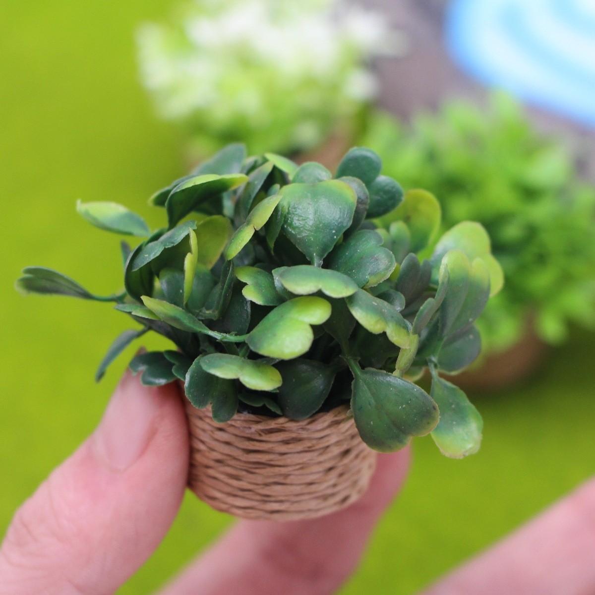 Mini Realistic Plant Pot Decorative Item, Indoor Car Decoration, Miniature Scene Props Model, Photography Accessories