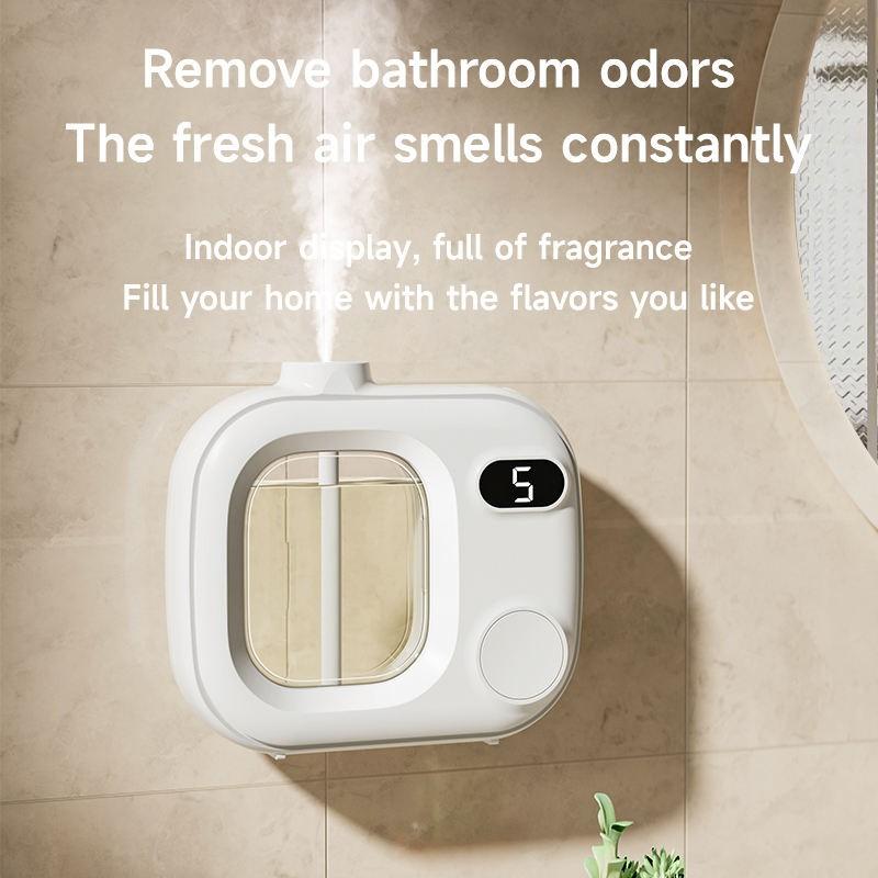 New Summer Battery-Powered Timer Scent Diffuser, Essential Oil Aroma Dispenser, Home Wall-Mounted Display Mode, Household Good Item
